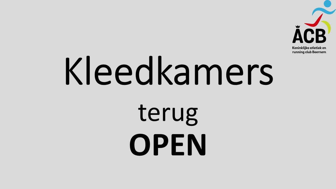 Kleedkamers open