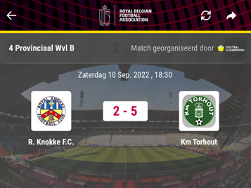 R. Knokke FC B - KM Torhout B 2-5